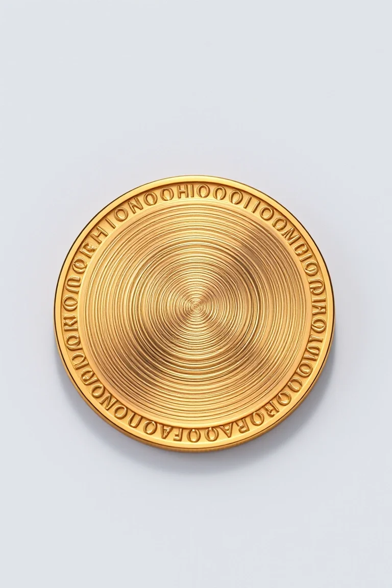 14K WG ENGRAVEABLE BOY DISC=.33 MM THICK