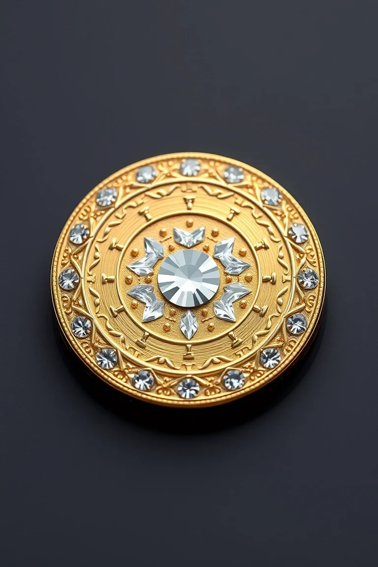 14K WG ENGRAVEABLE GIRL DISC=.23 MM THICK