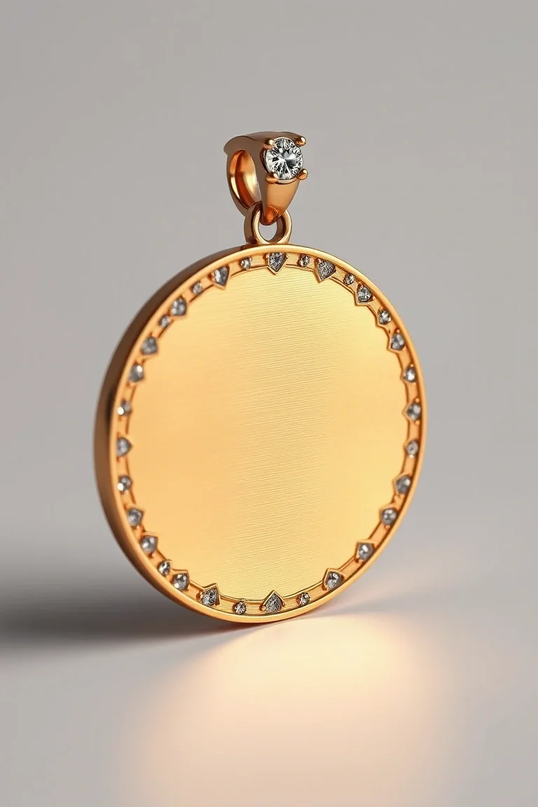 14K WG ENGRAVEABLE GIRL DISC=.23MM THICK