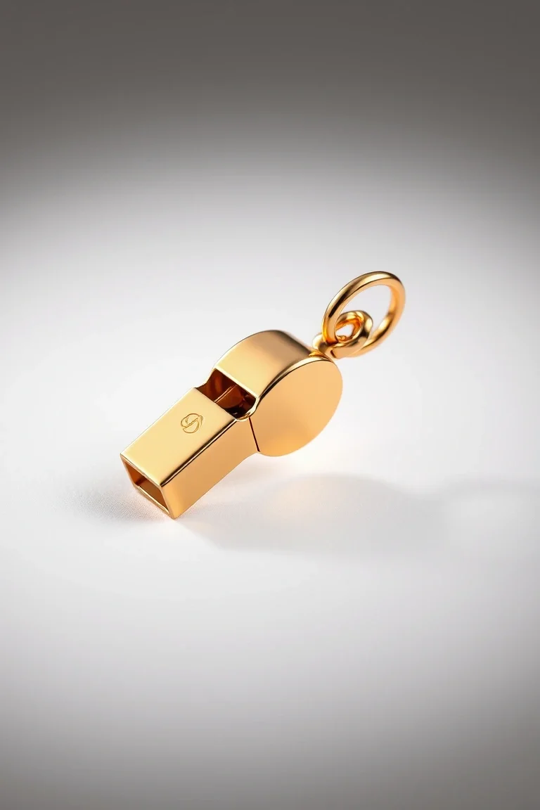 14K Whistle Charm