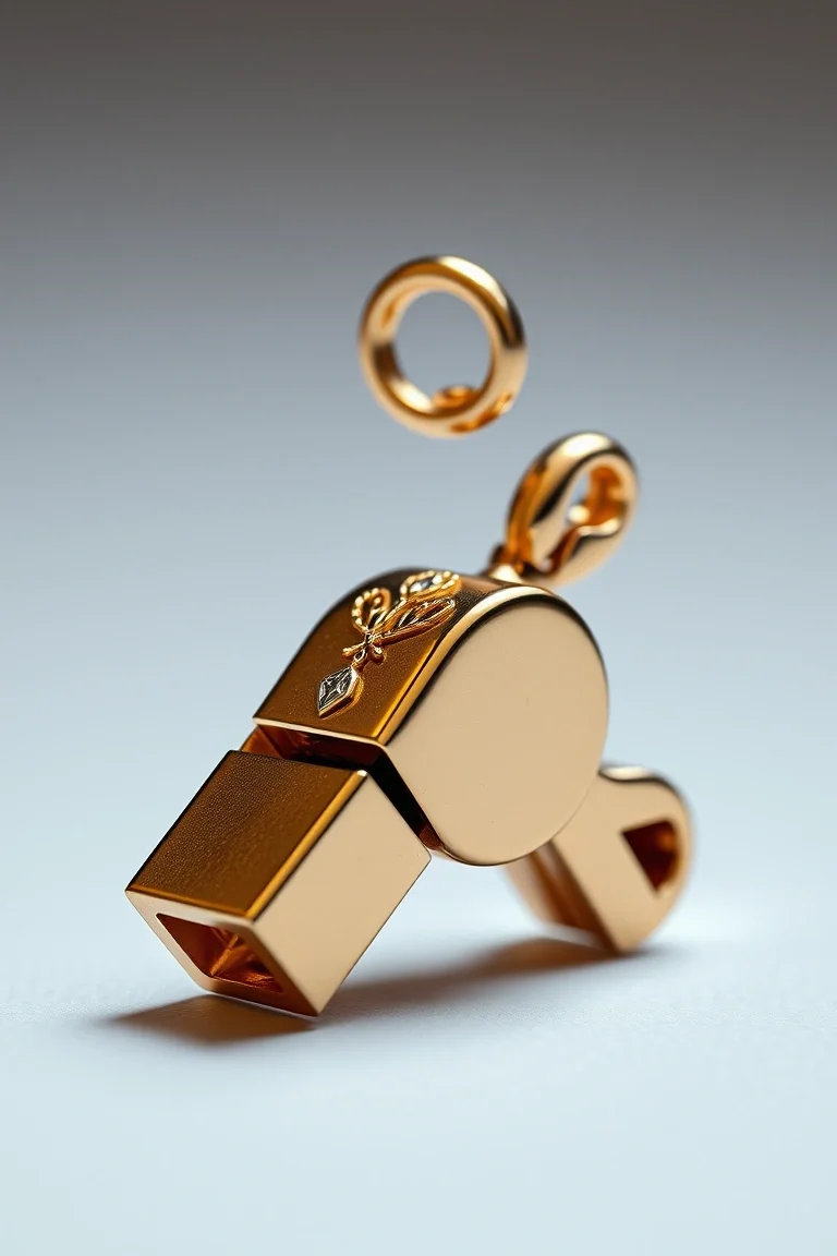 14K Whistle Charm