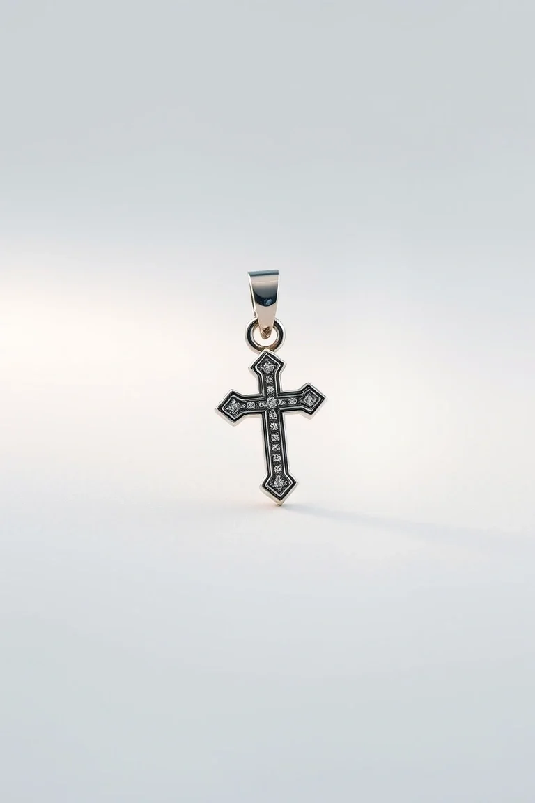 14K WHITE GOLD 1ST COMMUNION CHARM