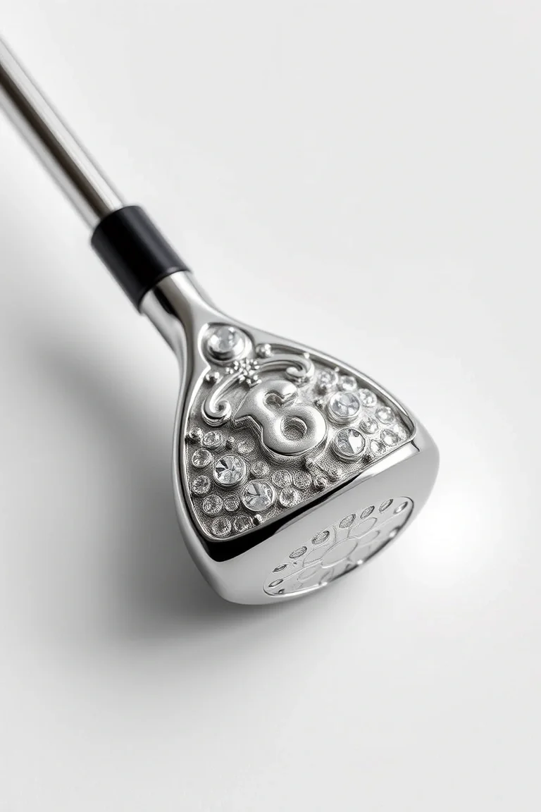 14K White Gold Driver #8-Medium