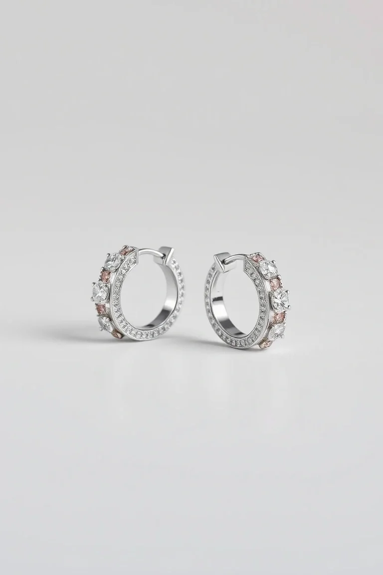 14K White Gold Earring Jackets