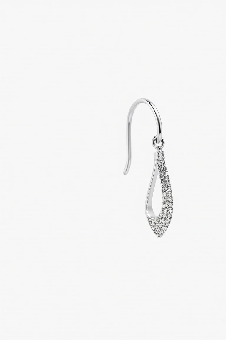 14K White Gold Earrings