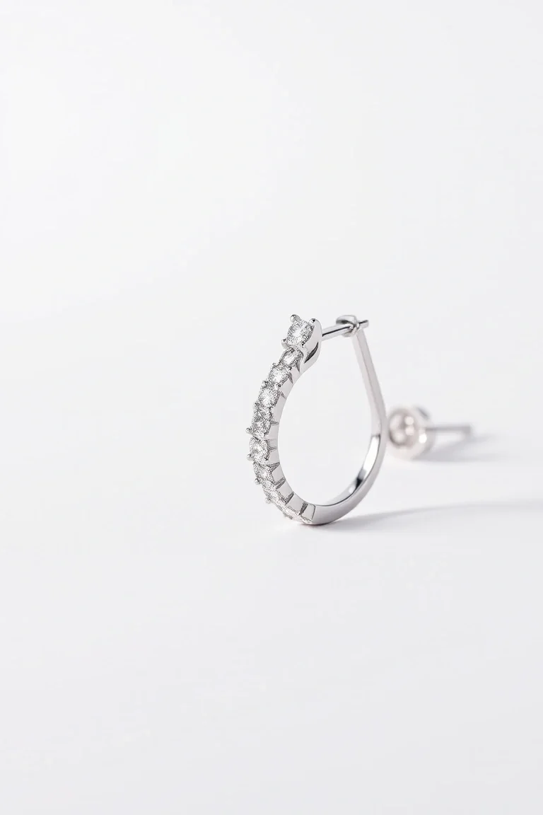 14K White Gold Earrings