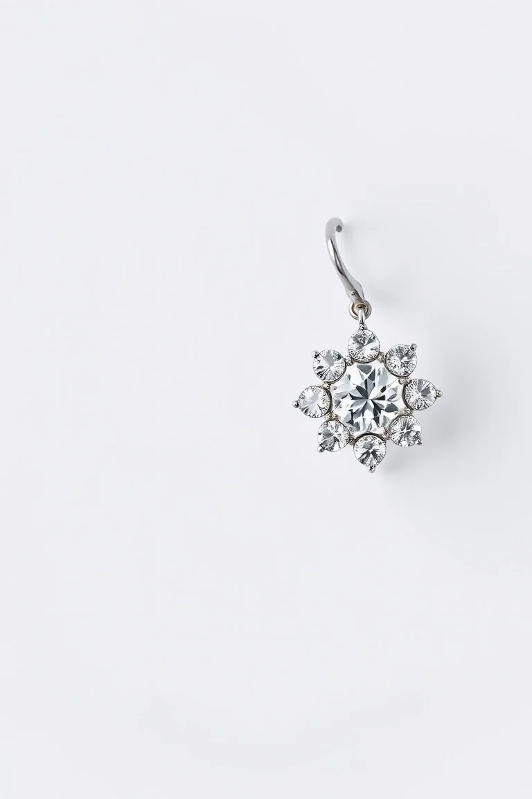 14K White Gold Earrings