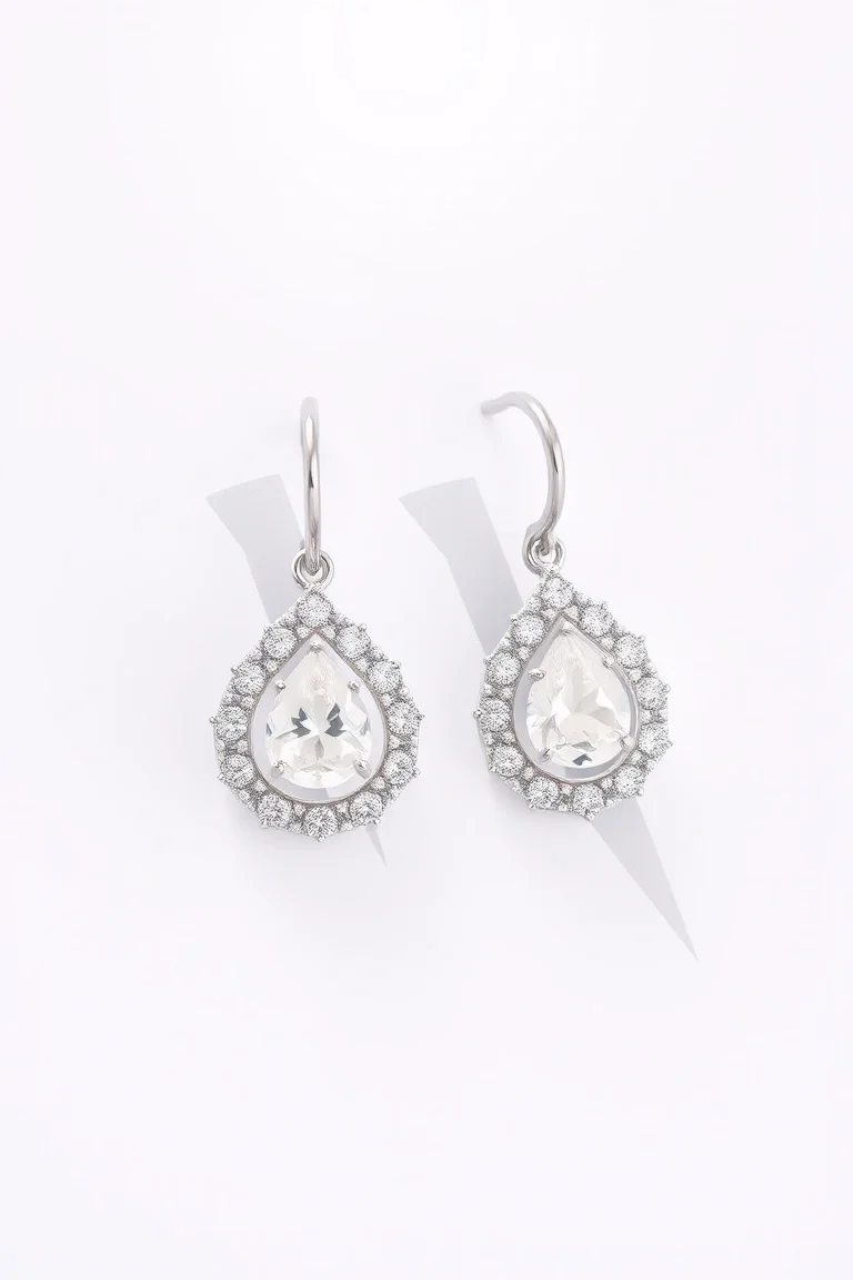 14K White Gold Earrings