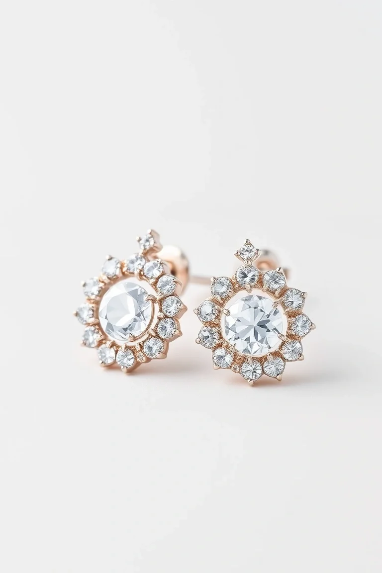 14K WHITE GOLD EARRINGS