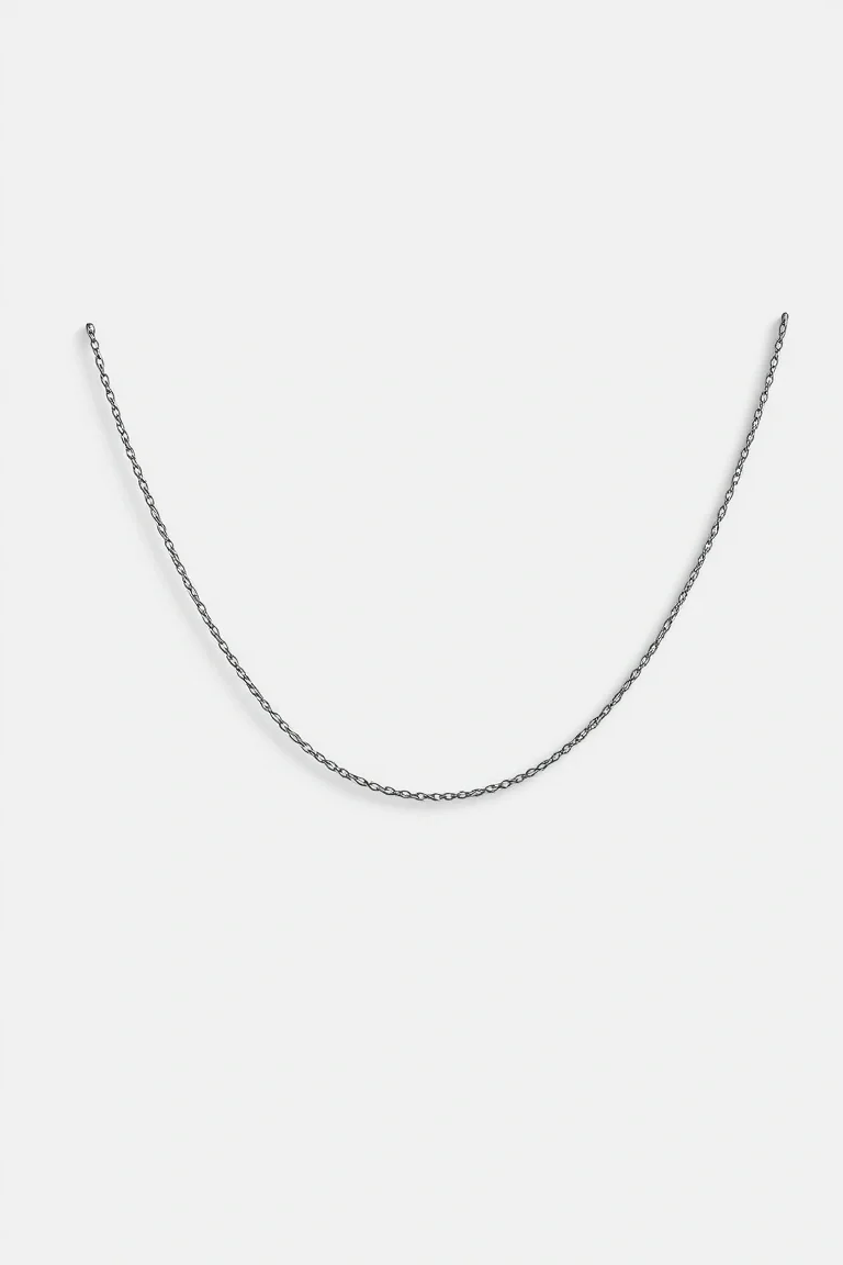 14K WHITE GOLD NECK WIRE NECKLACE