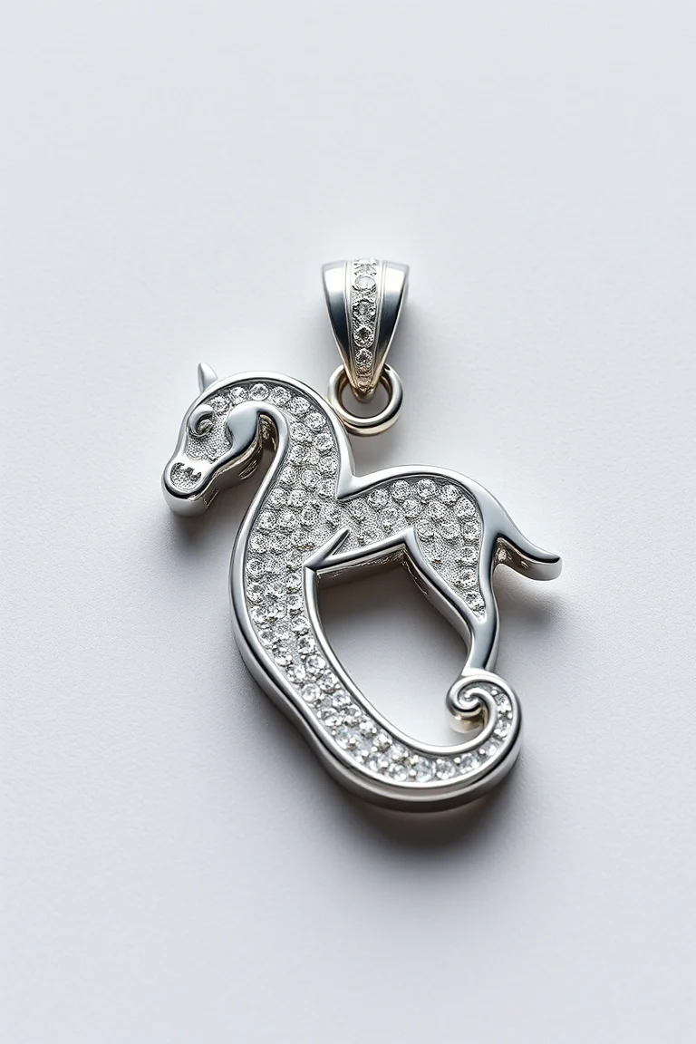 14K WHITE GOLD RN CHARM