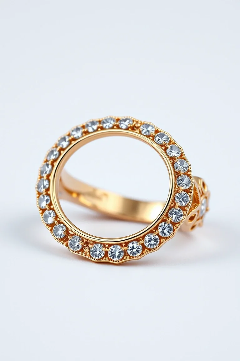 14K X AND O STAMPATO 7 INCH