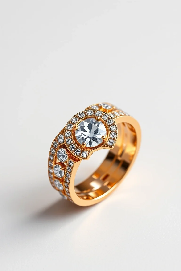 14K X AND O STAMPATO 7 INCH