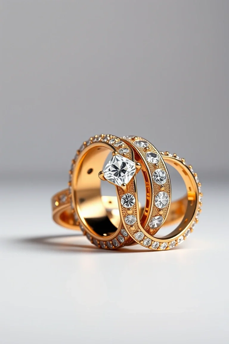 14K X AND O STAMPATO 8 INCH