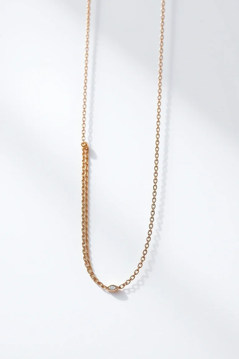 14l 3.5mm Figaro Marquise Chain 8 In.