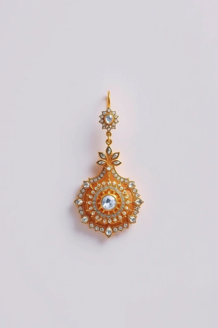 18K Filigree Fancy Earring A4 Quality