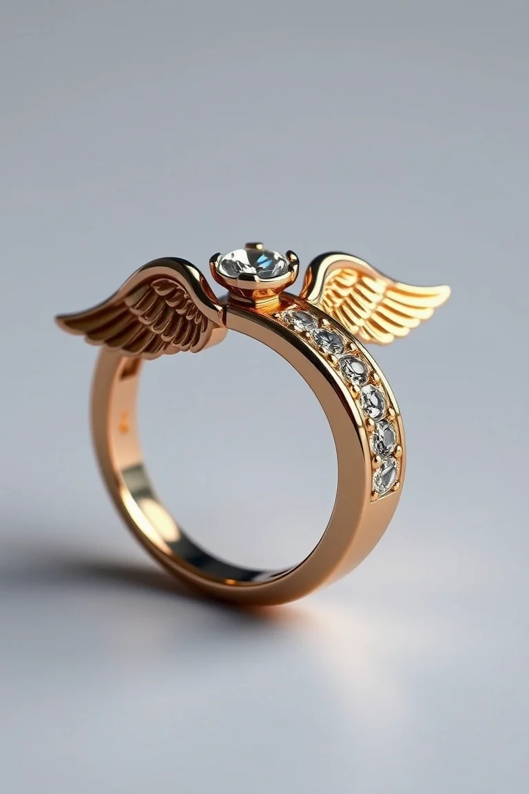 Angel Inital Ring D
