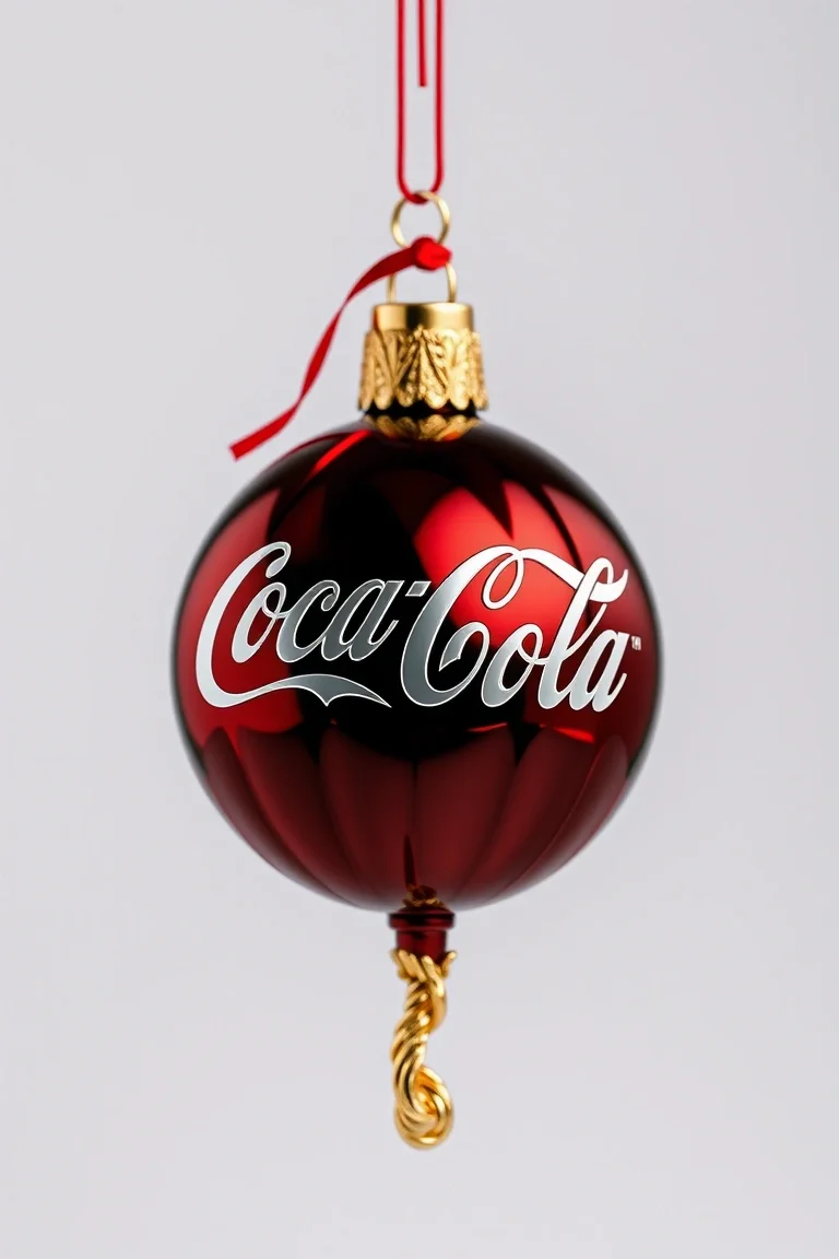 Coca Cola Balloon - Polonaise Collection: Glass Christmas Ornaments