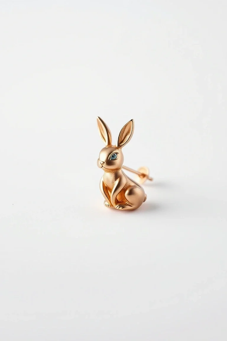 Etched Bugs Bunny Earring