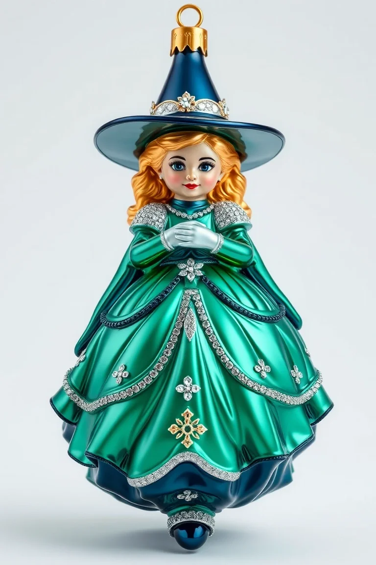 Glinda Good Witch - Polonaise Collection: Glass Christmas Ornaments