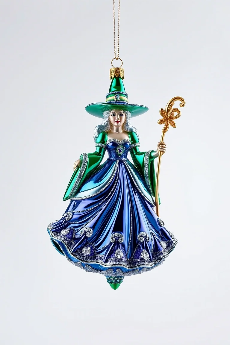 Glinda Good Witch - Polonaise Collection: Glass Christmas Ornaments
