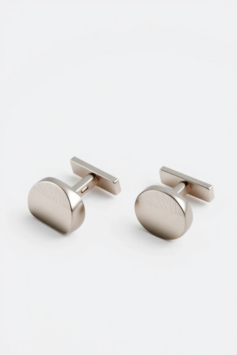 Pair Of Cufflinks With Matte Finish by Pixels