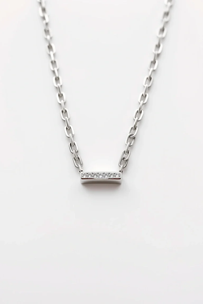 Platinum Box Chain 18 In.