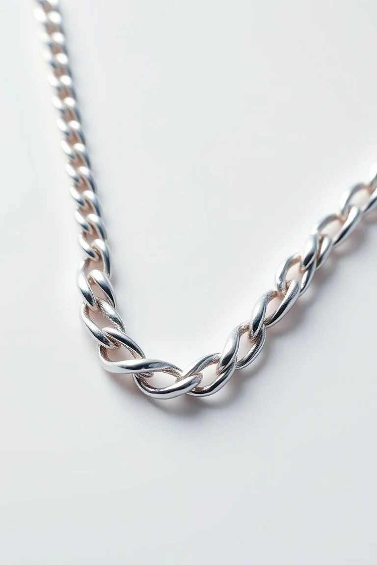 Platinum Box Chain 20 In.
