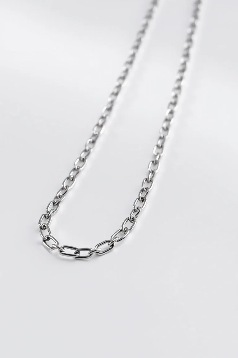 Platinum Open Link Chain 20 In.