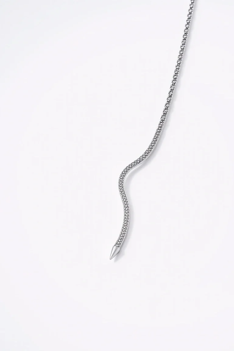 Platinum Snake Chain 18 In.