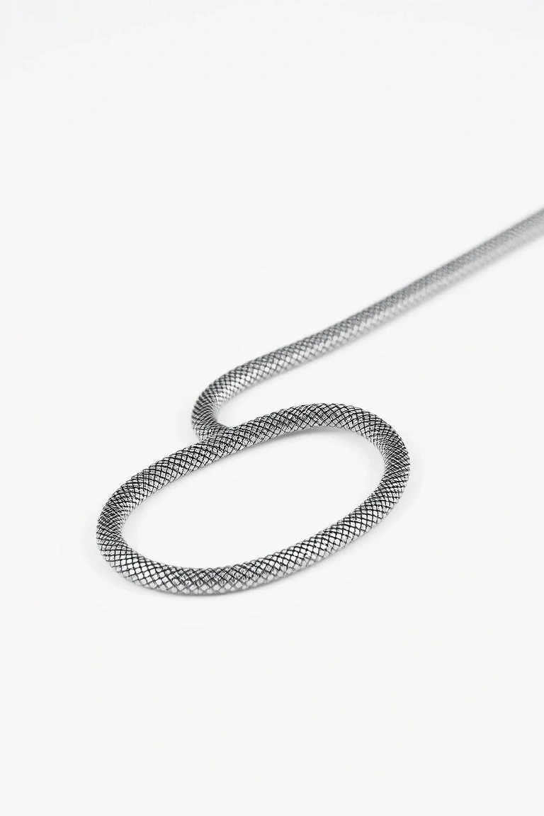 Platinum Snake Chain 24 In.