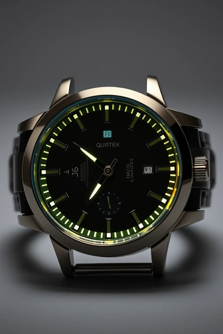 Quartz Analog Watch, Luminous Hands/Markings