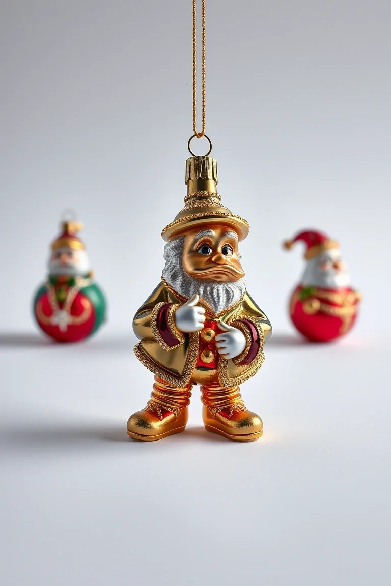 Scrooge - Polonaise Collection: Glass Christmas Ornaments