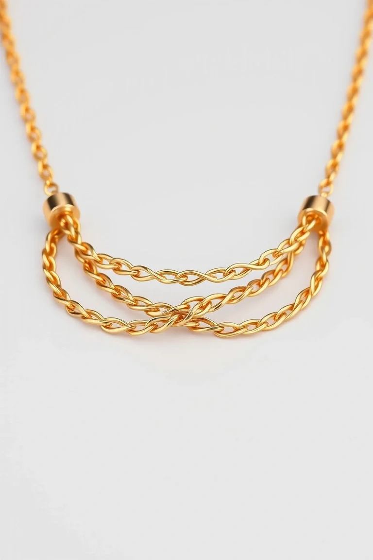 Steel And Gold Neckwires