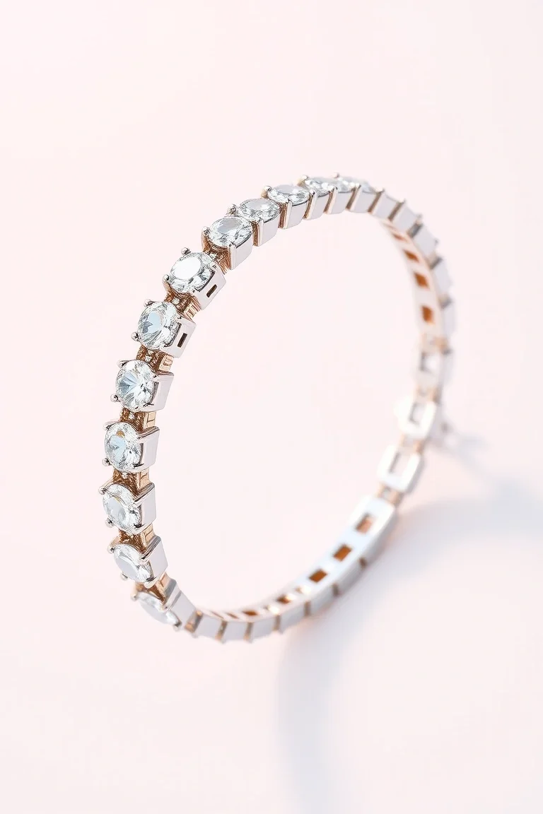 Sterling Silver And Vermeil Cubic Zirconia Bracelets