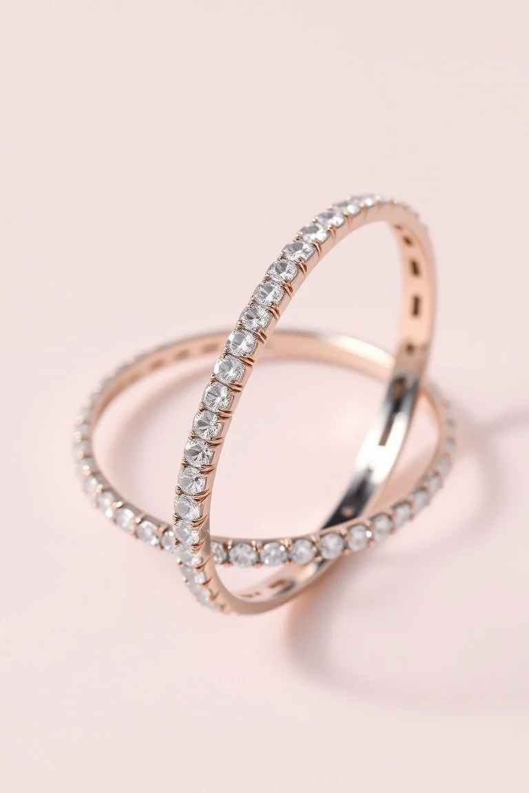 Sterling Silver And Vermeil Cubic Zirconia Bracelets