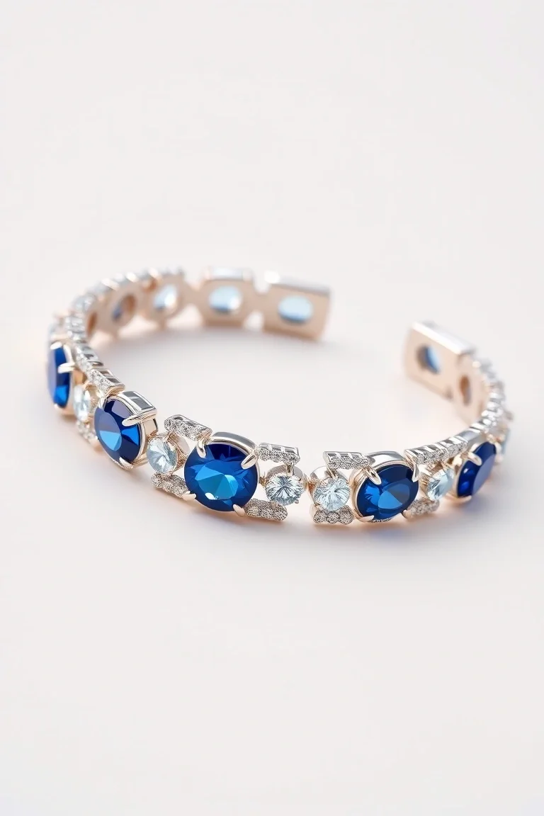 Sterling Silver And Vermeil Cubic Zirconia Bracelets