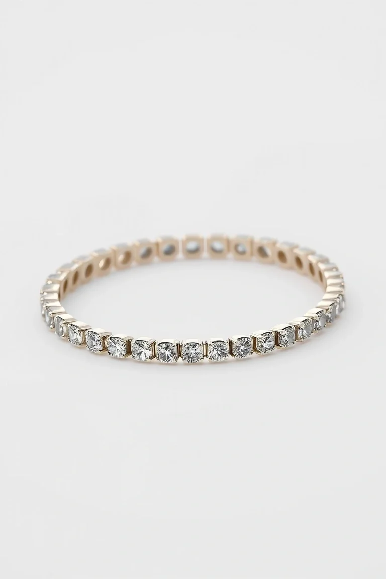 Sterling Silver And Vermeil Cubic Zirconia Bracelets
