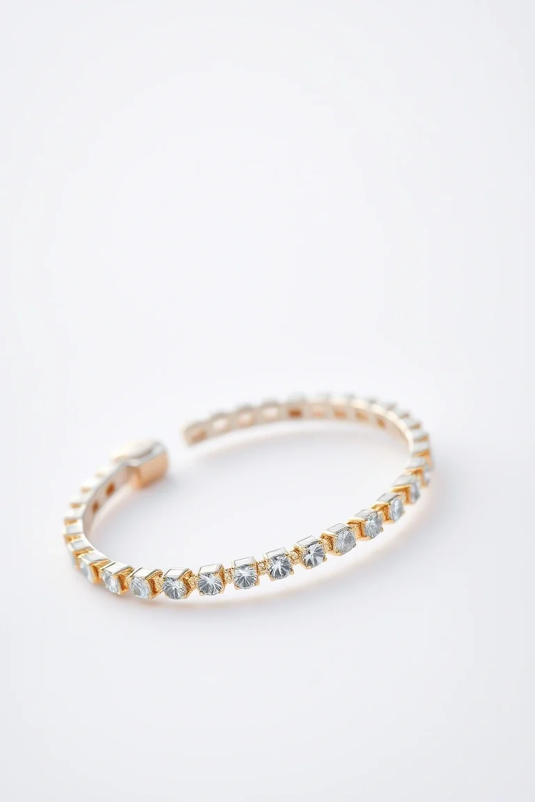 Sterling Silver And Vermeil Cubic Zirconia Bracelets