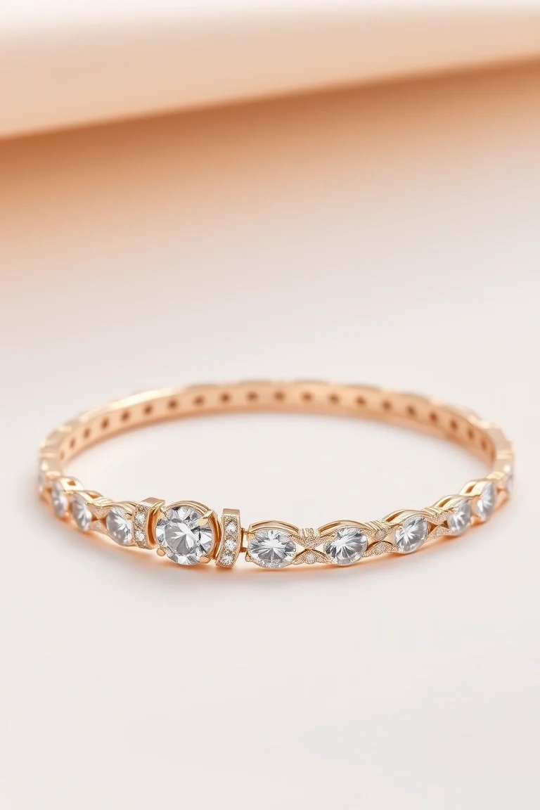 Sterling Silver And Vermeil Cubic Zirconia Bracelets