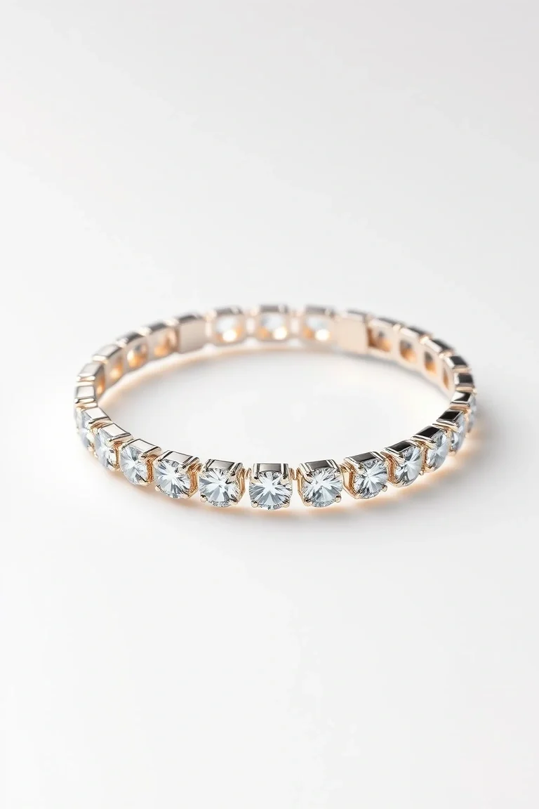 Sterling Silver And Vermeil Cubic Zirconia Bracelets