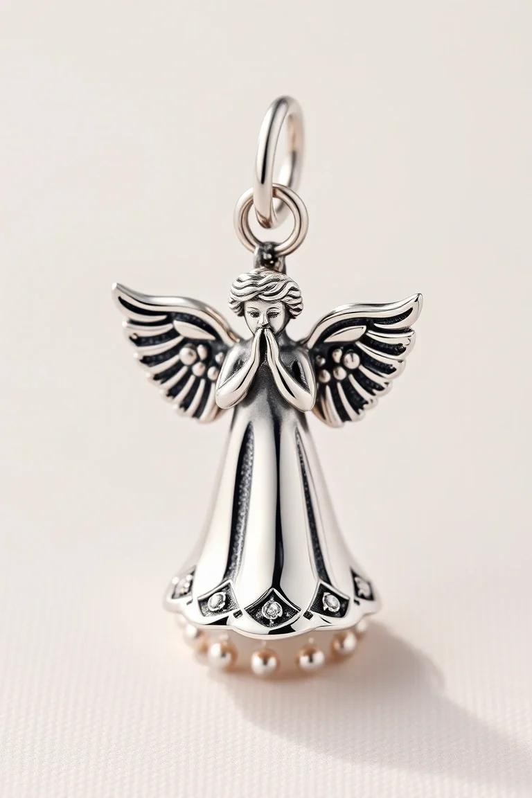 Sterling Silver Angel Charmholder