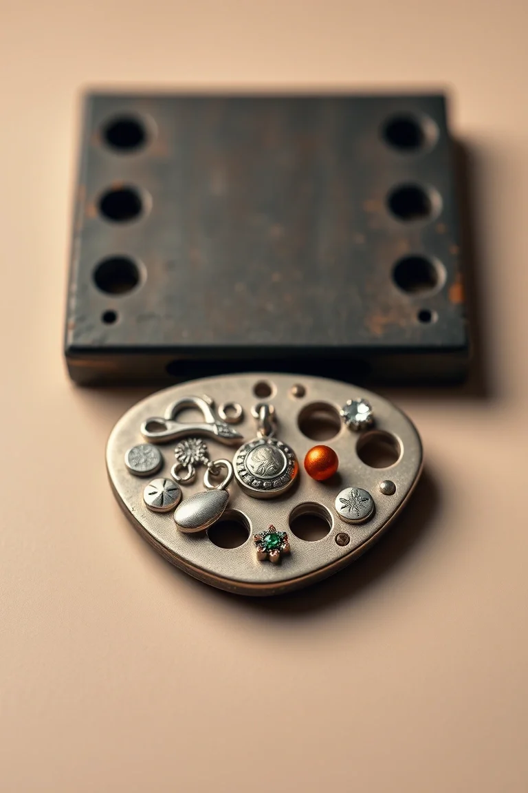 Sterling Silver Artists Pallet