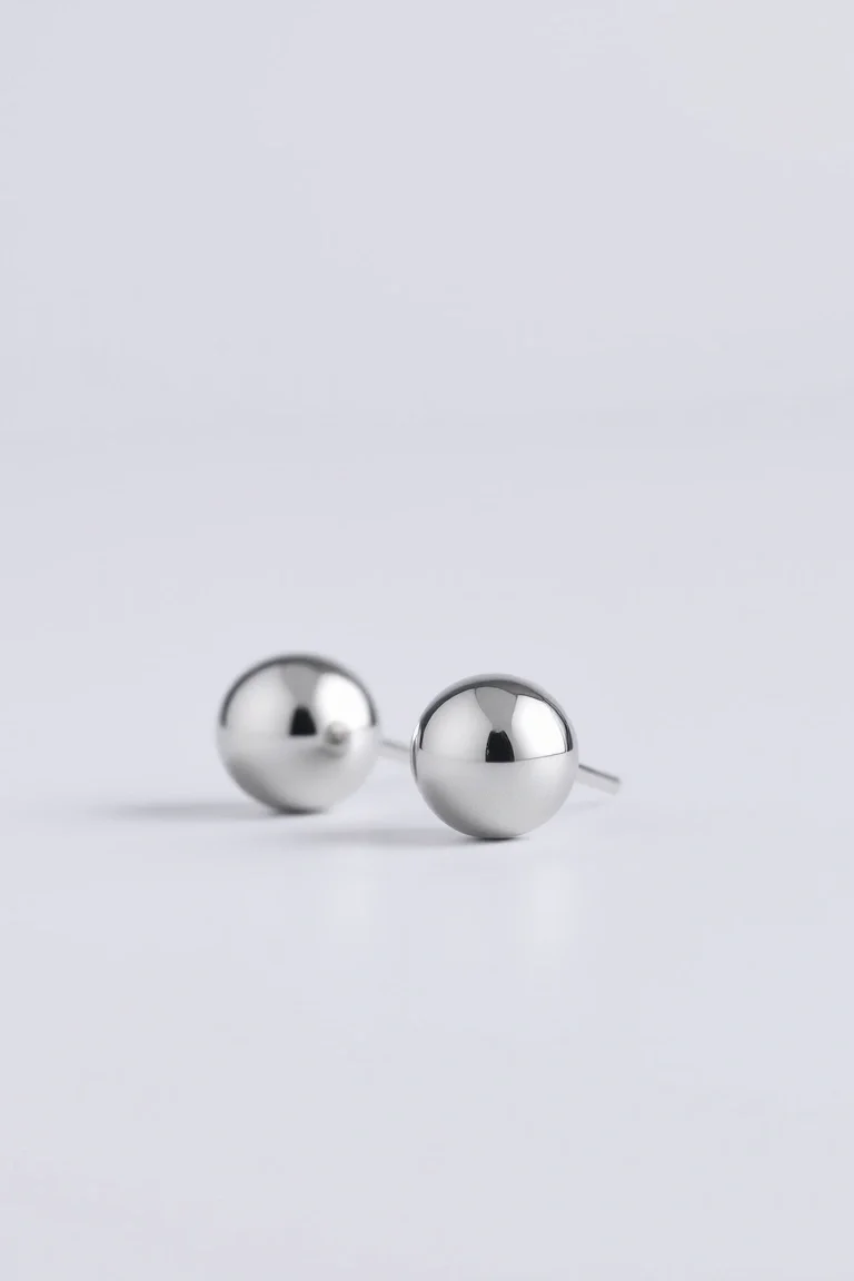 Sterling Silver Ball Earrings