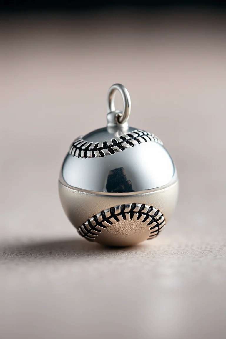 Sterling Silver Baseball