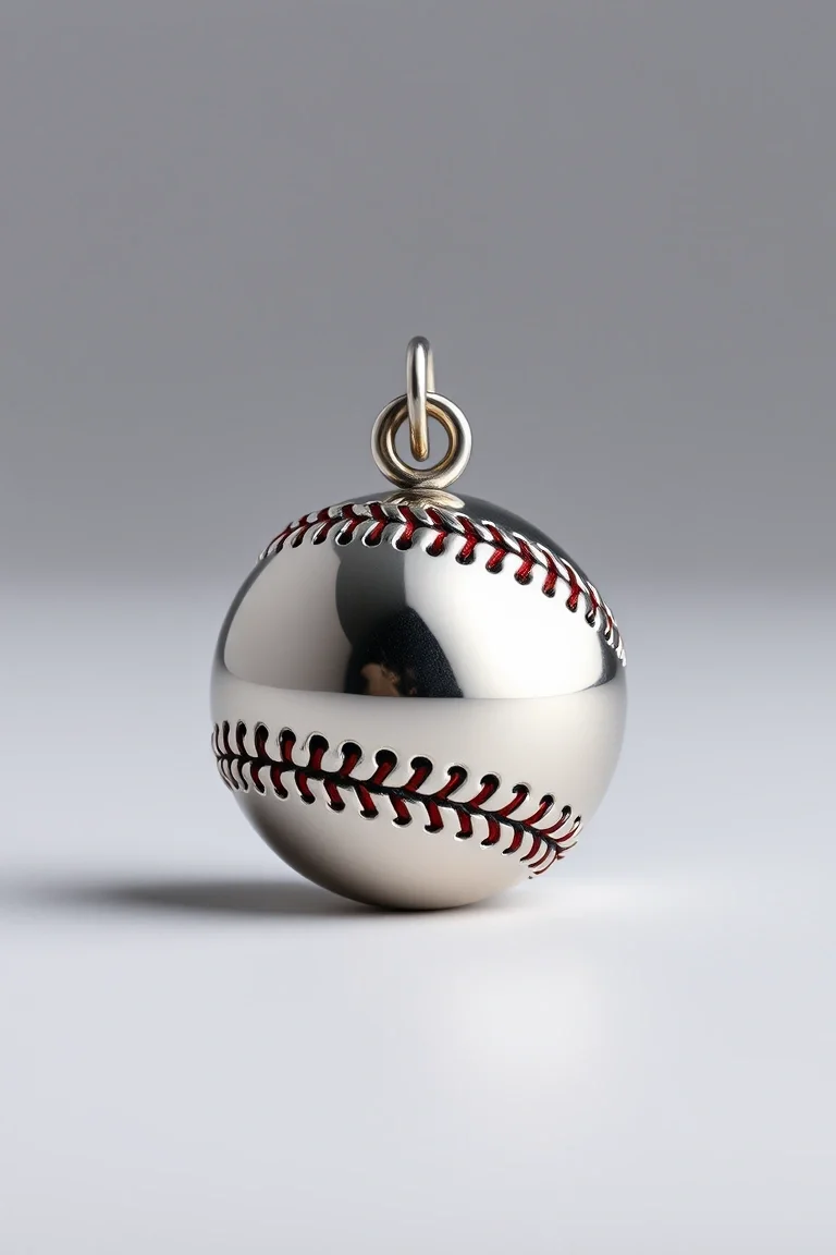 Sterling Silver Baseball