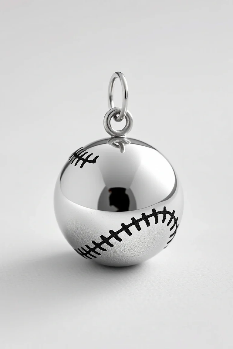 Sterling Silver Baseball