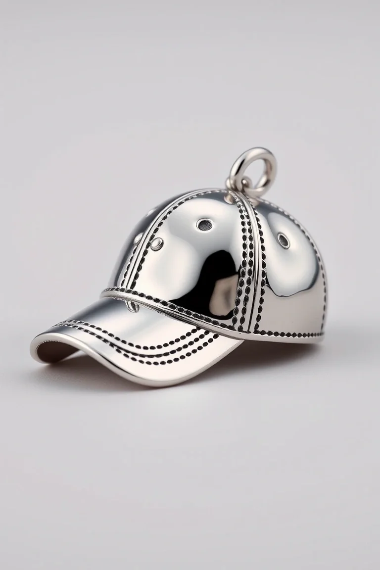 Sterling Silver Baseball Cap