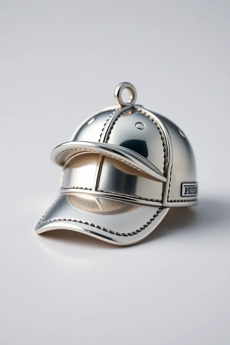 Sterling Silver Baseball Cap
