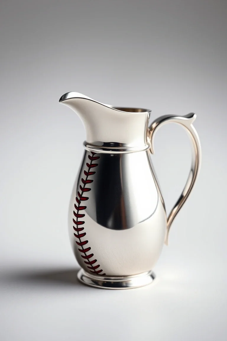 Sterling Silver Baseball Pitcher